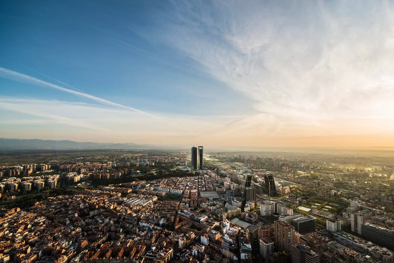 Pemandangan panorama Madrid