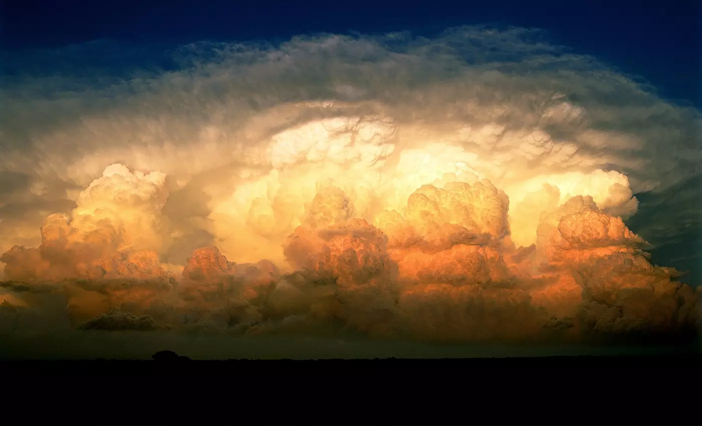 The supercell a spectacular storm that occurs when it hosts a mesocyclone inside