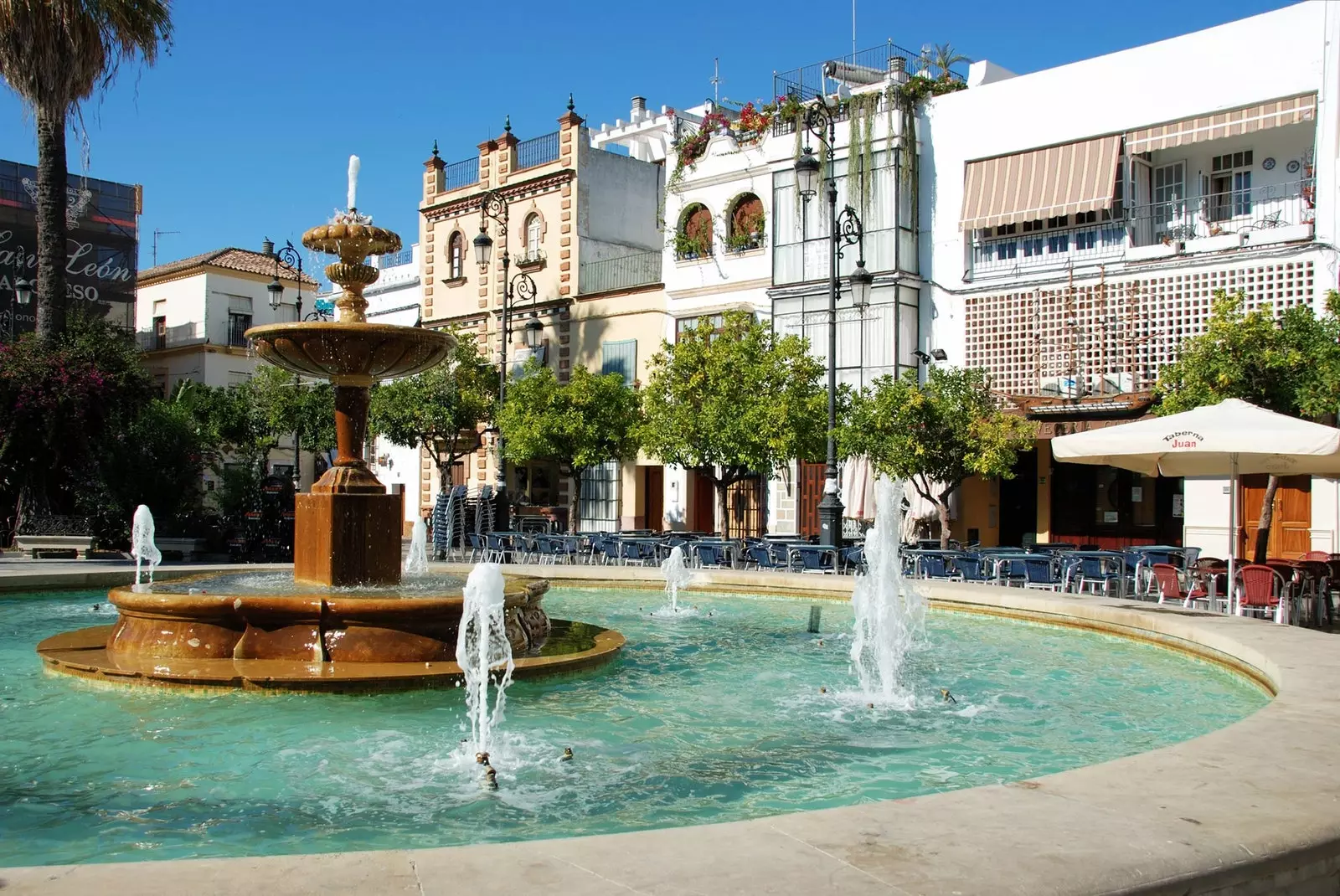 Cabildo-plein in Sanlucar de Barrameda