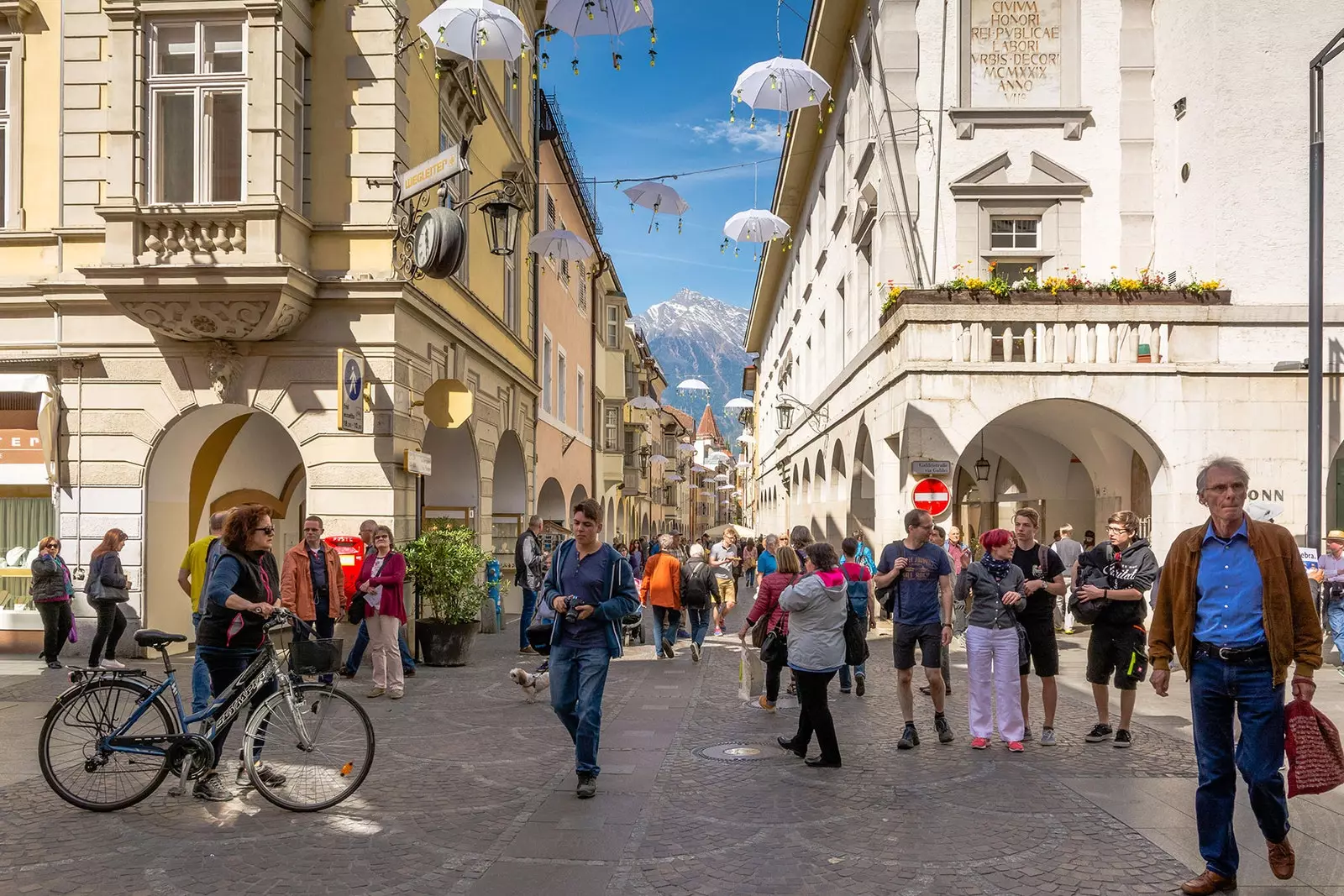 Jalgrattad on Merano igapäevaelu osa