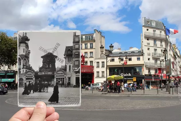 The Paris of yesterday and today united through photography