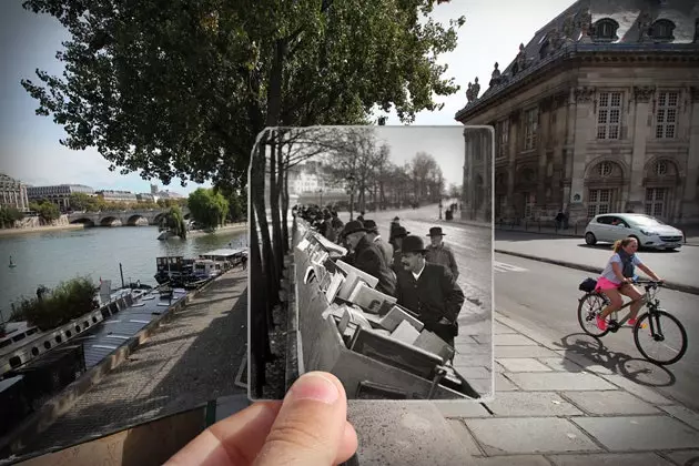 Het Parijs van gisteren en vandaag verenigd door fotografie