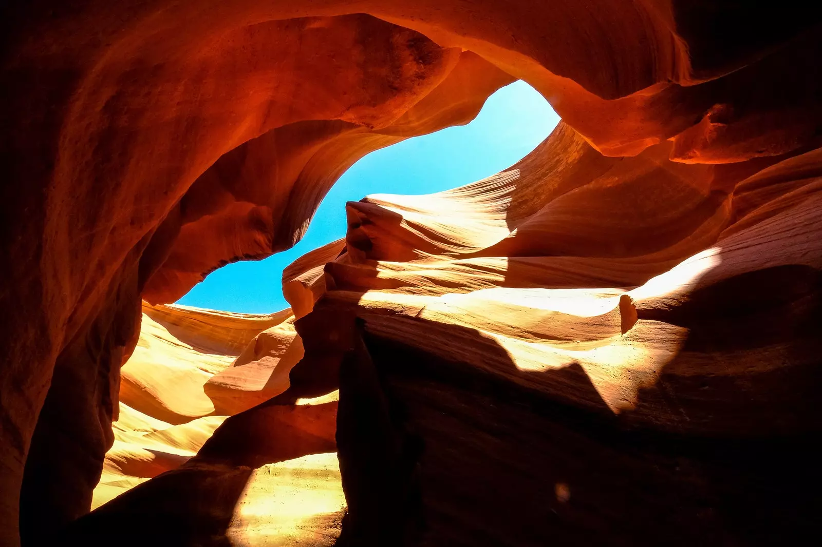 Nadir plane of Antelope Canyon