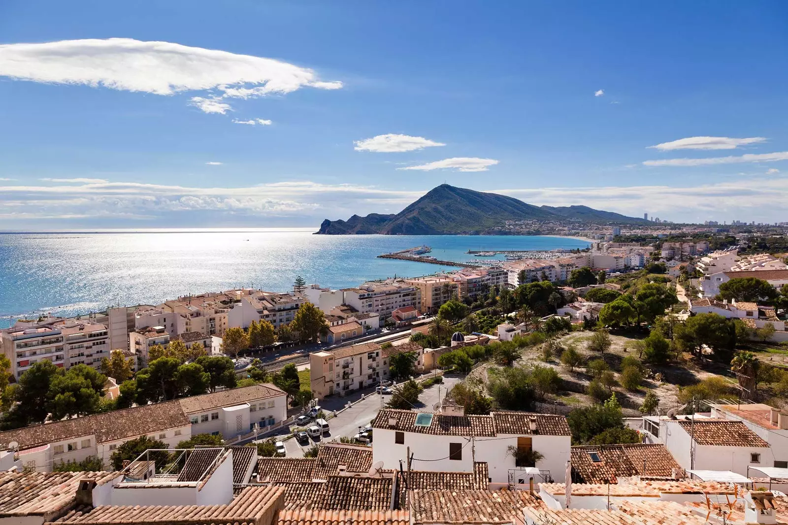 Altea Alicante légi felvétele