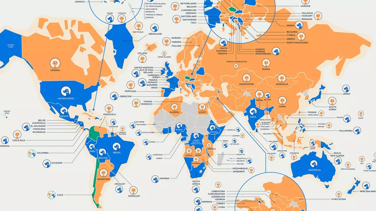 Hundar eller katter? Den här kartan visar preferenserna för varje land