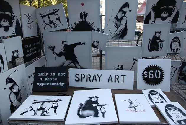 O bem sucedido mercado de pulgas Banksy