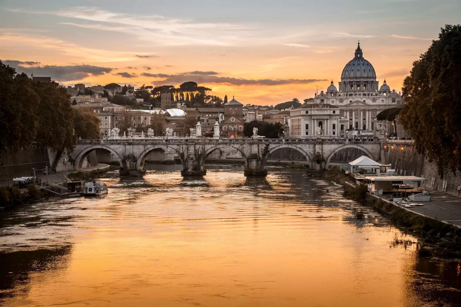 Tiber river in Rome