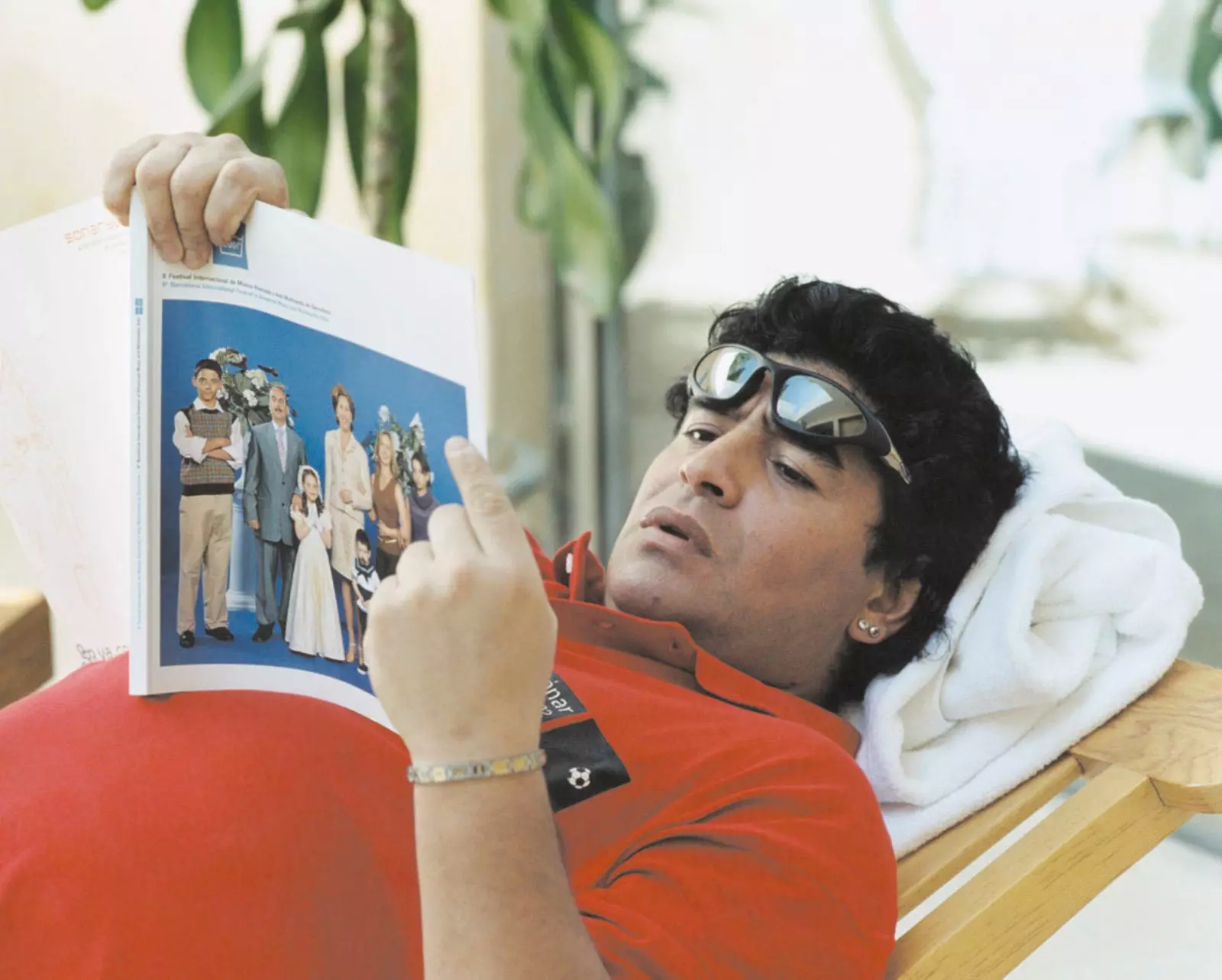 Maradona Protagonist des Sónar-Posters im Jahr 2002