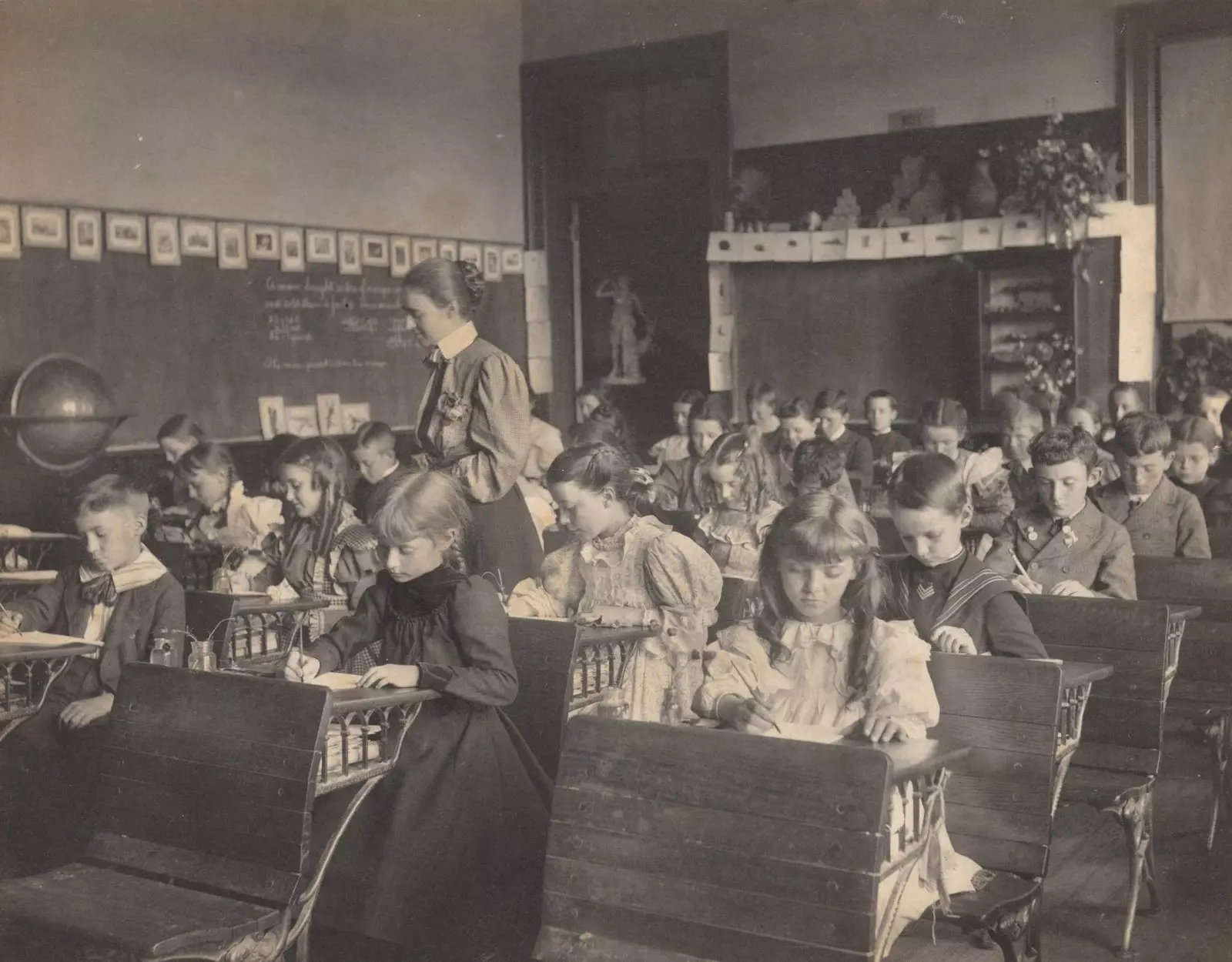 Penmanship Class Frances Benjamin Johnston