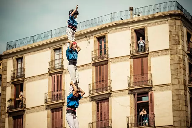 Castellers a la Mercè