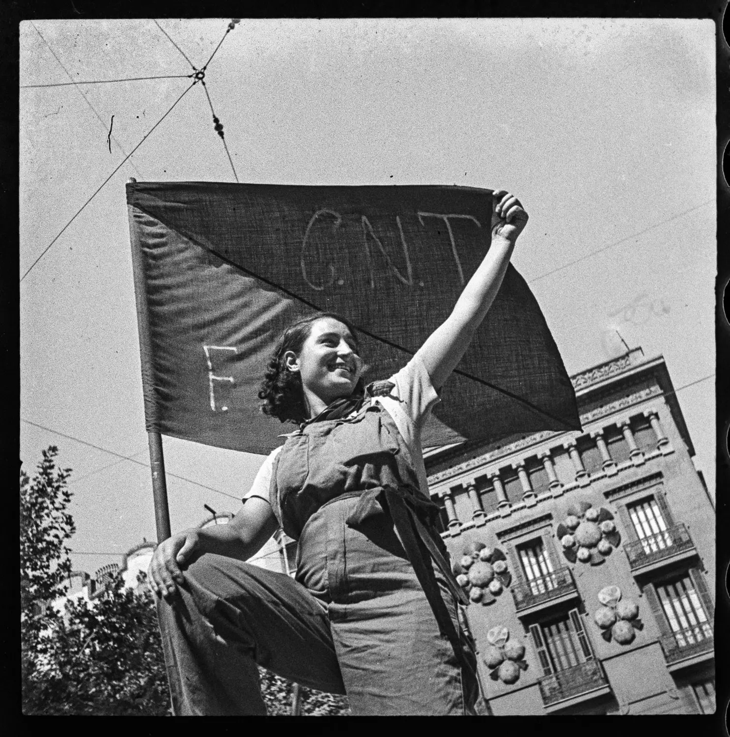 Fotografia da Guerra Civil em Barcelona tirada por Antoni Campañà