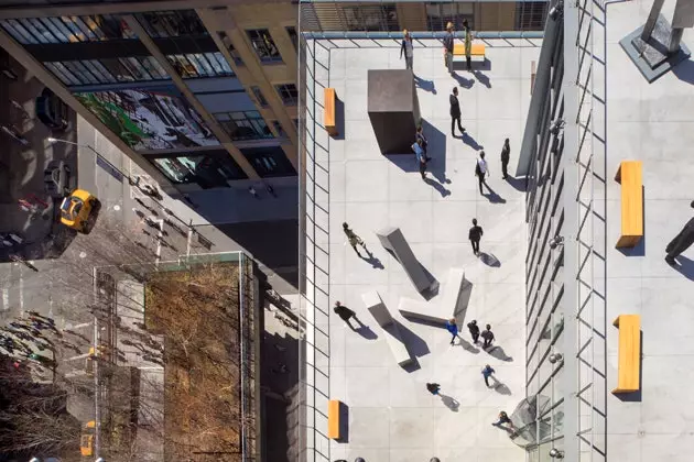 The exterior of the Whitney Museum on the High Line