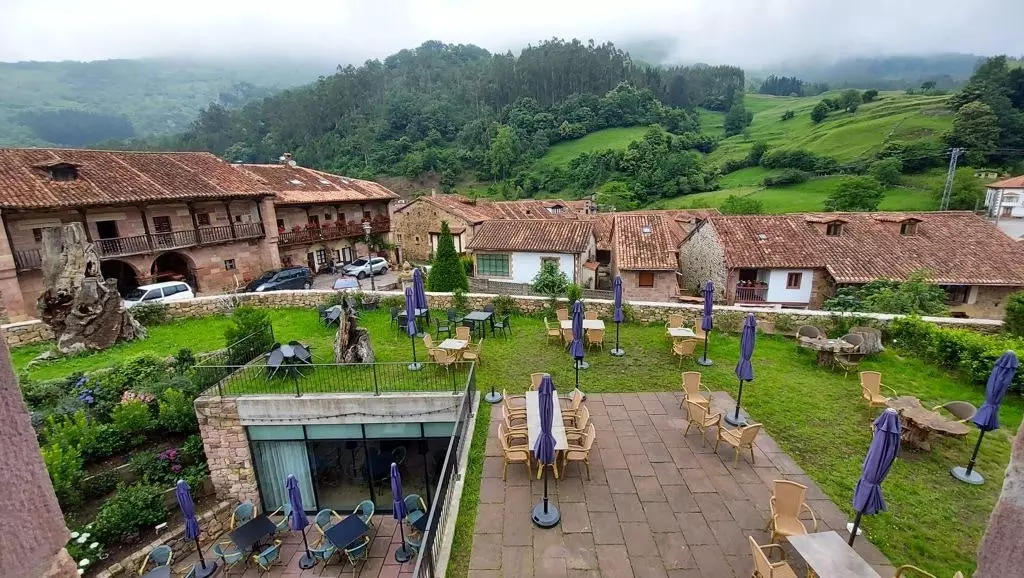 Casona de Carmona Cantabria-ის ტერასა.