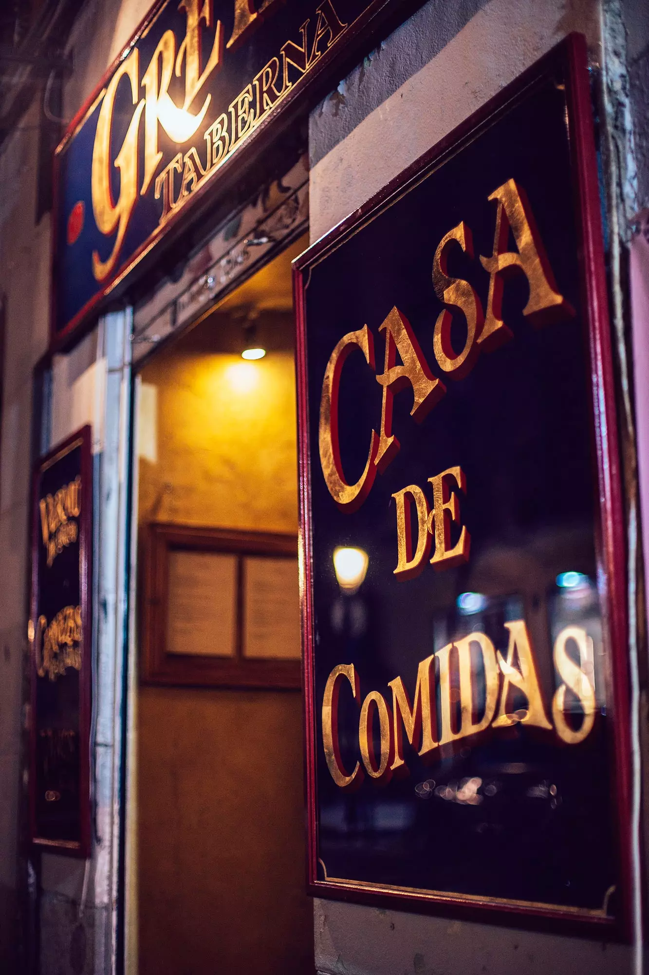 Entrada de Greta la nova taverna de Malasaña