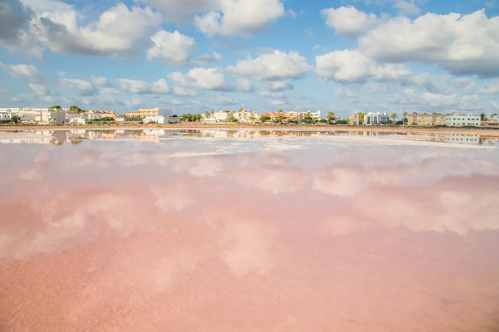 Salt flats in Formentera