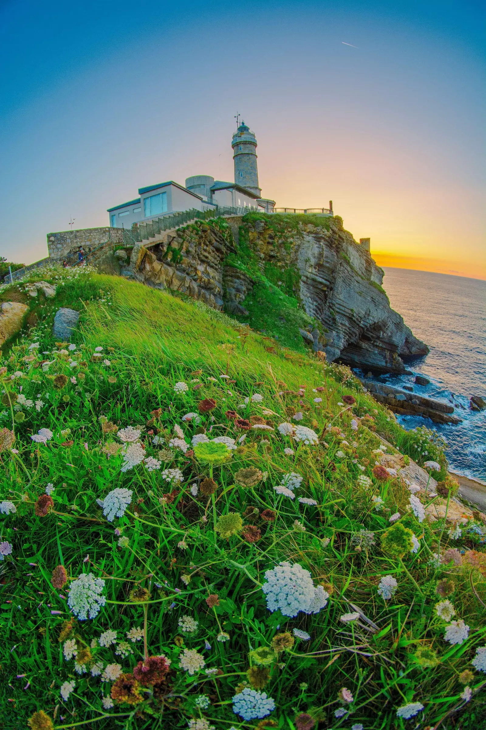 Cabo Mayor Leuchtturm in Santander.