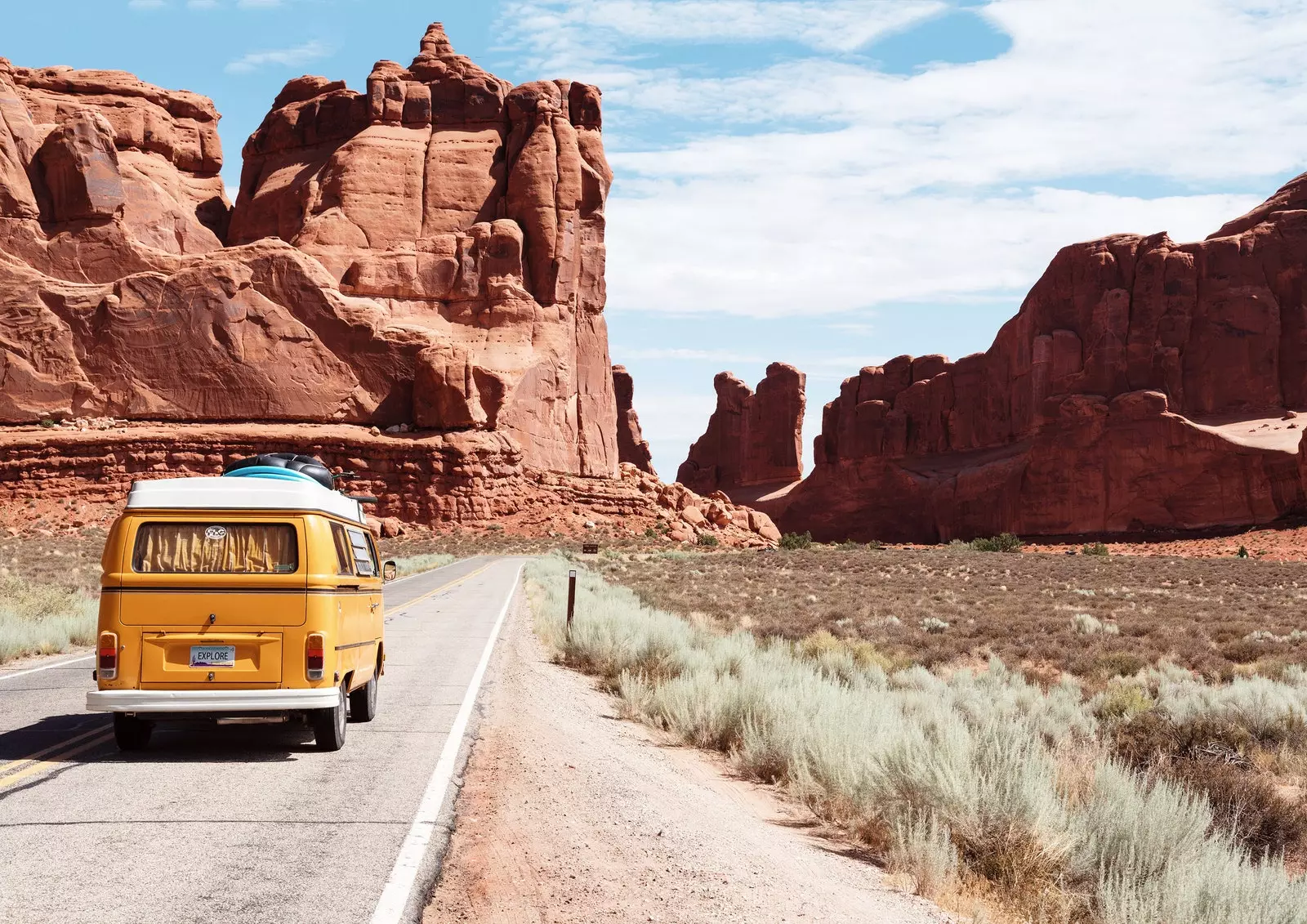 Roadtrip-Van in den Vereinigten Staaten