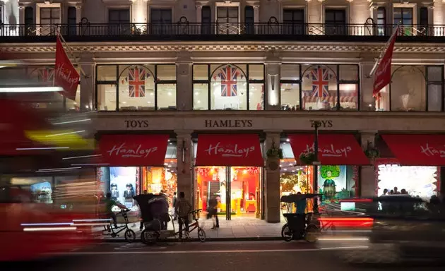 Hamleys indgang på Regent Street