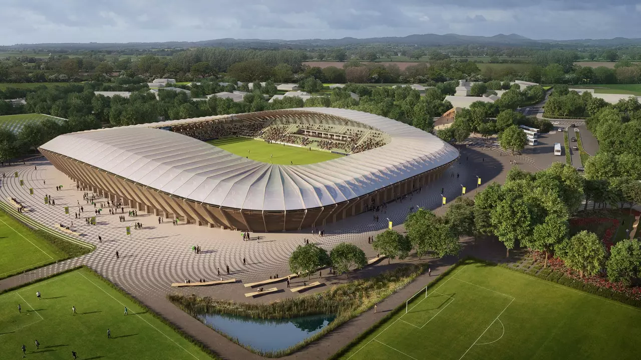 Großbritannien wird das erste Holzstadion der Welt haben