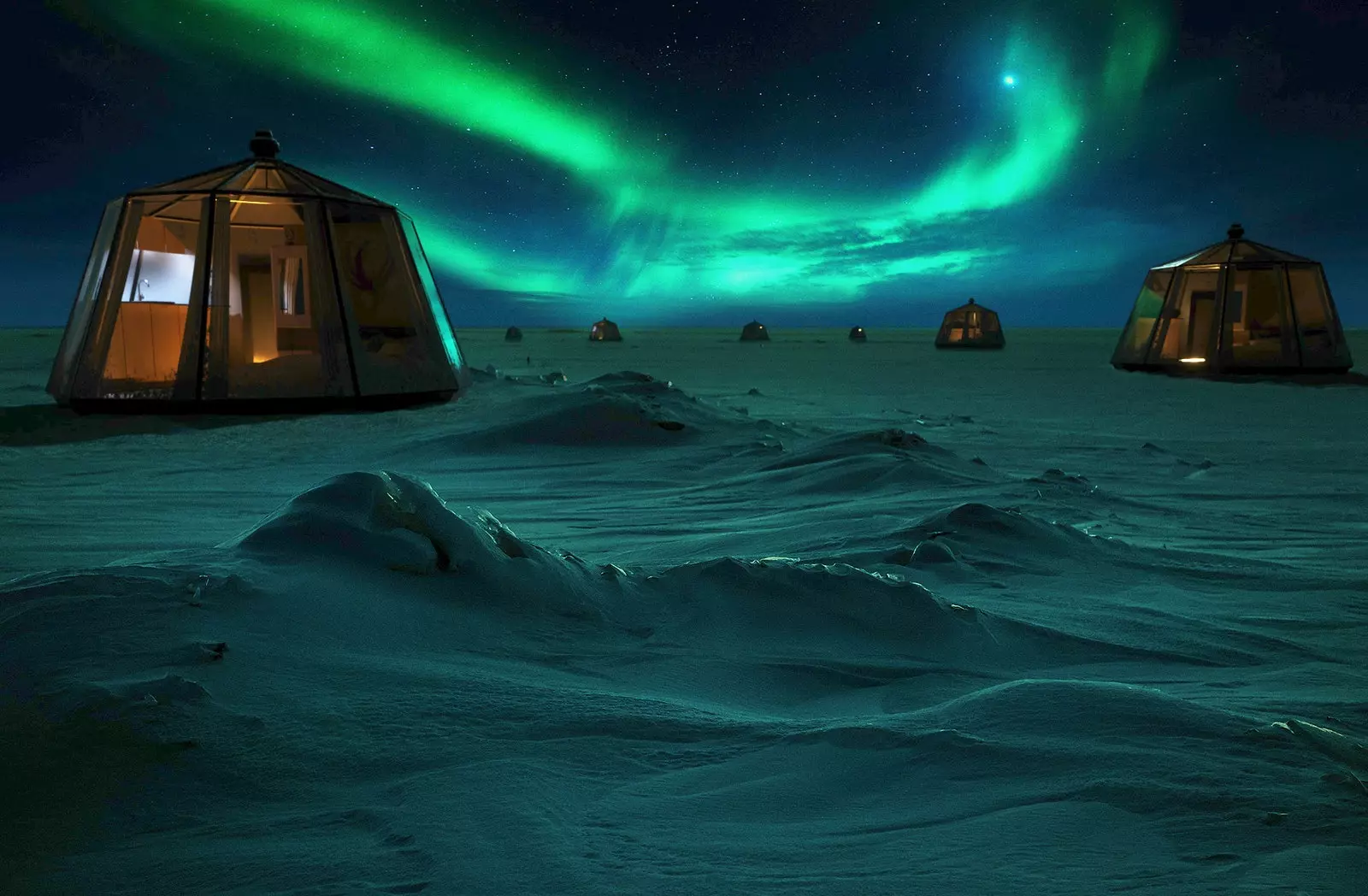 Now you can do Glamping in the North Pole