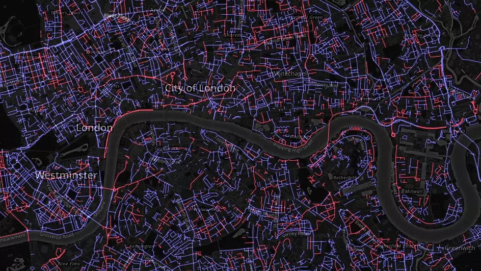 La carte reflétant les noms de rue des hommes et des femmes