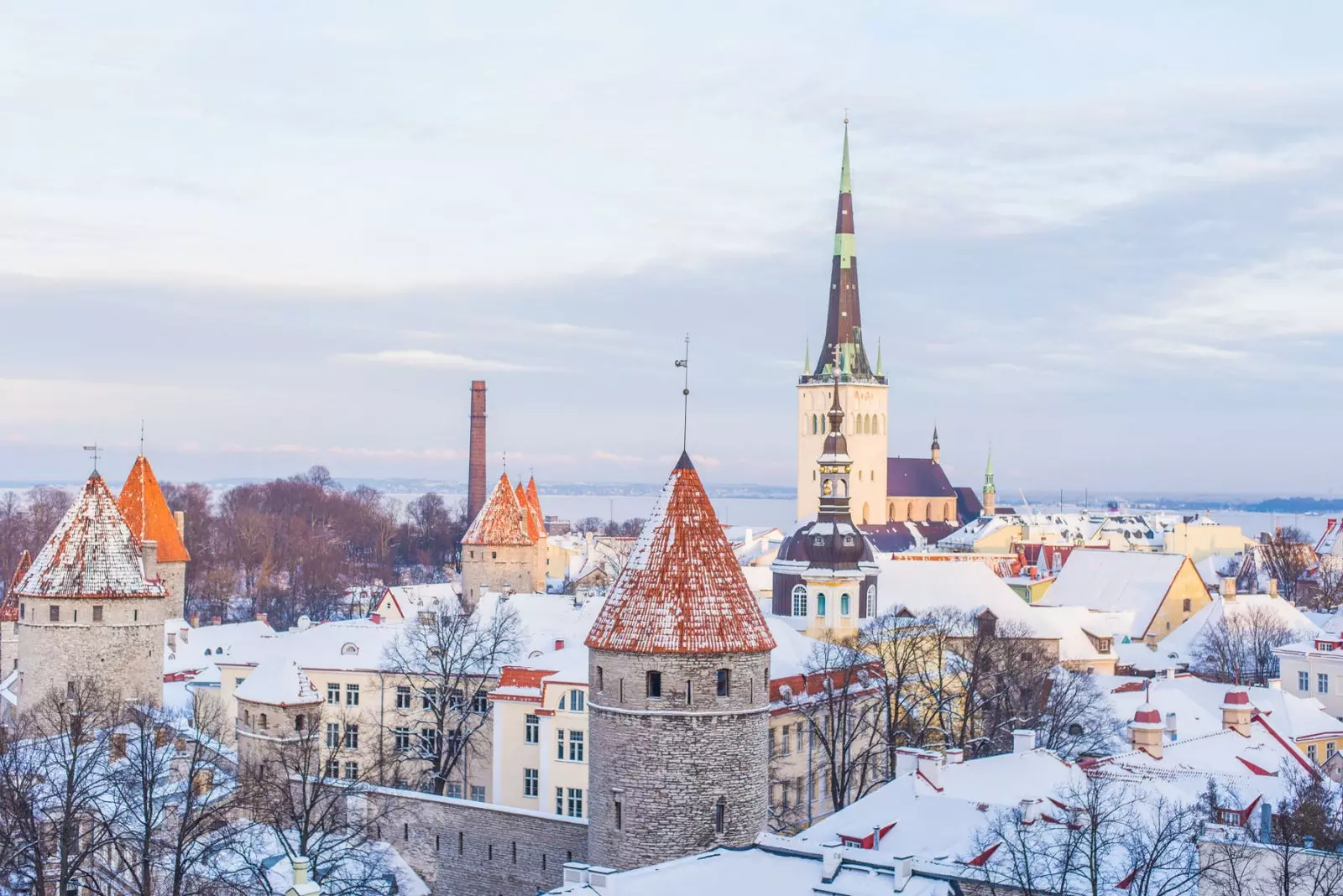 Tallin Stare Miasto w Estonii.