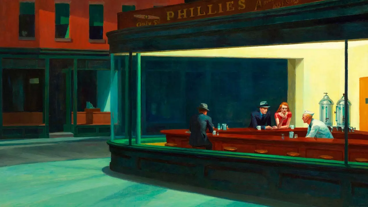 Izlet do slike: 'Nighthawks', Edwarda Hoppera