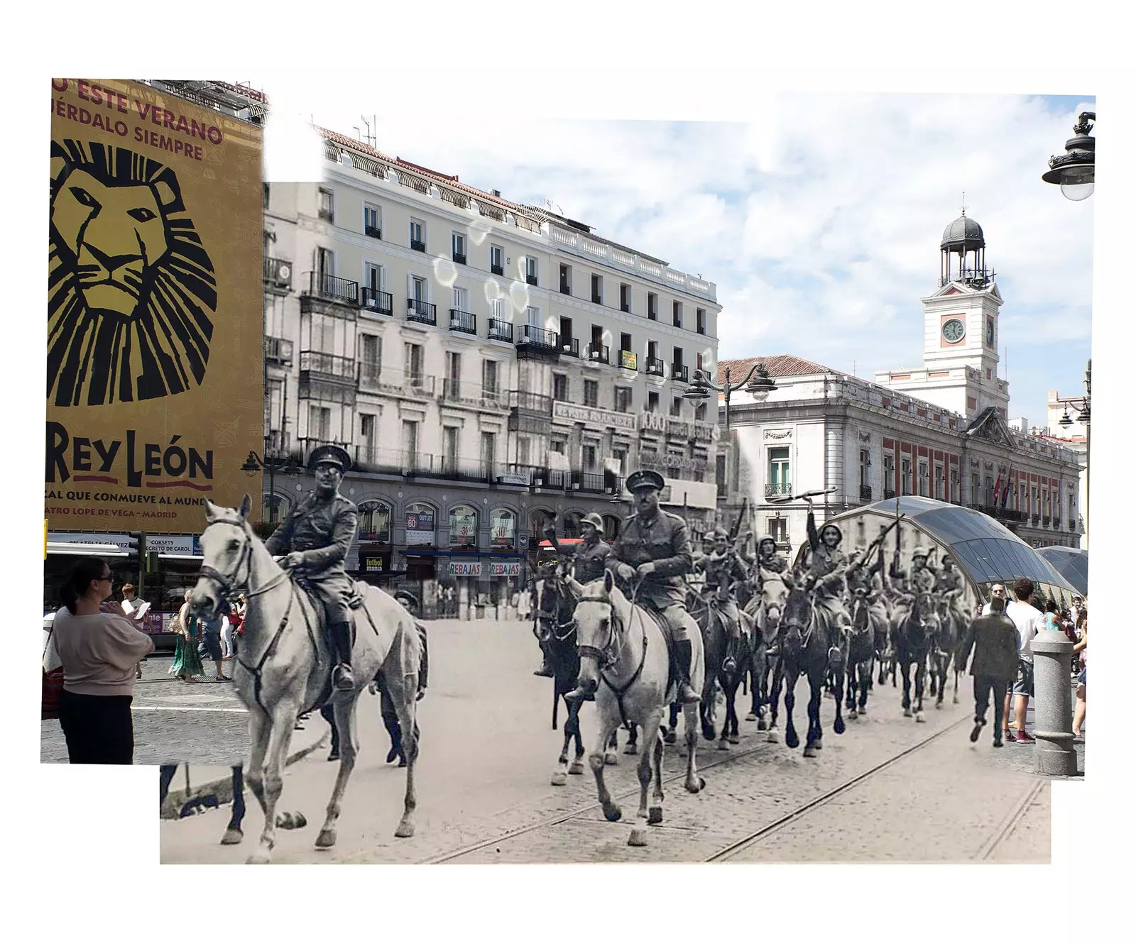 Madrid, hvor godt du modstår den fotografiske udstilling, der kontrasterer krigens Madrid og den nuværende!