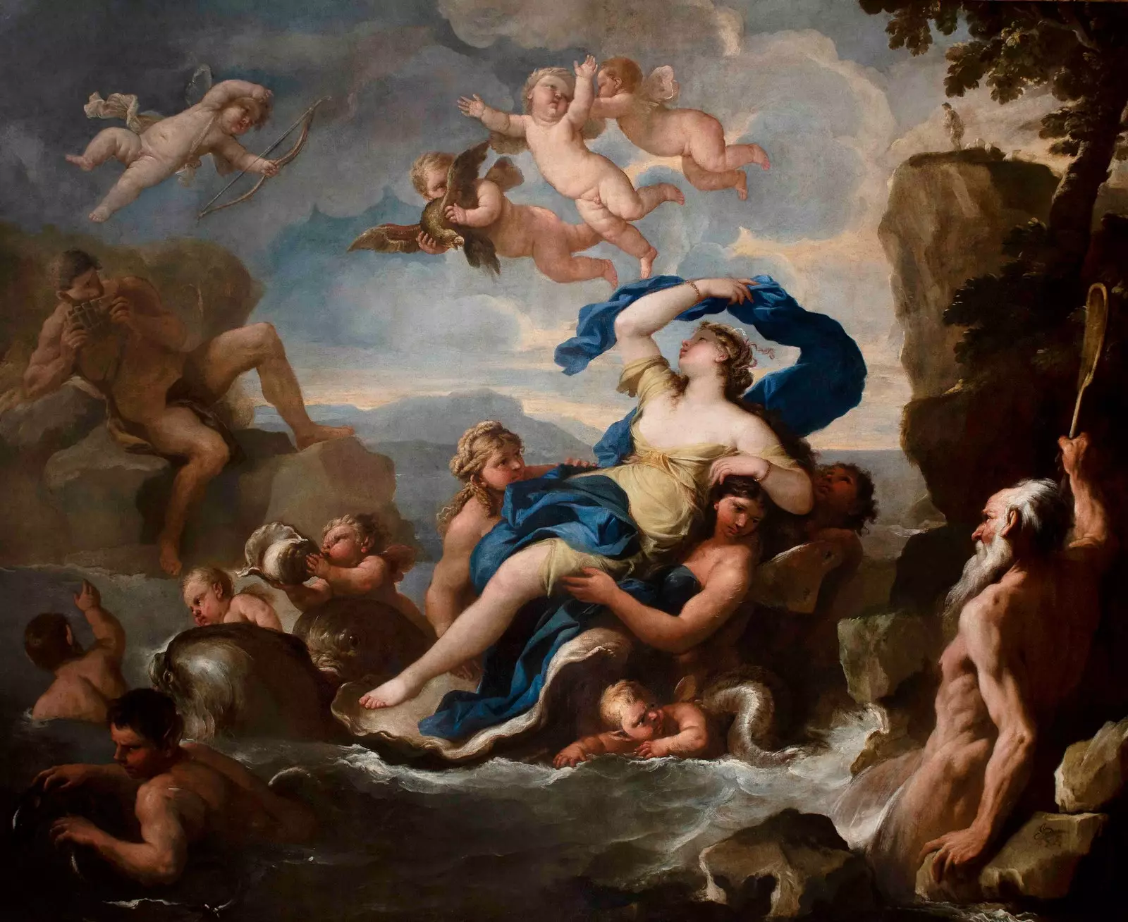 Ushindi wa Galatea c. 1675 na Lucas Jordan