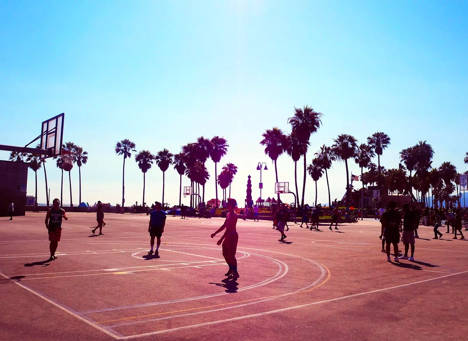 Basketball zu los angeles spillt