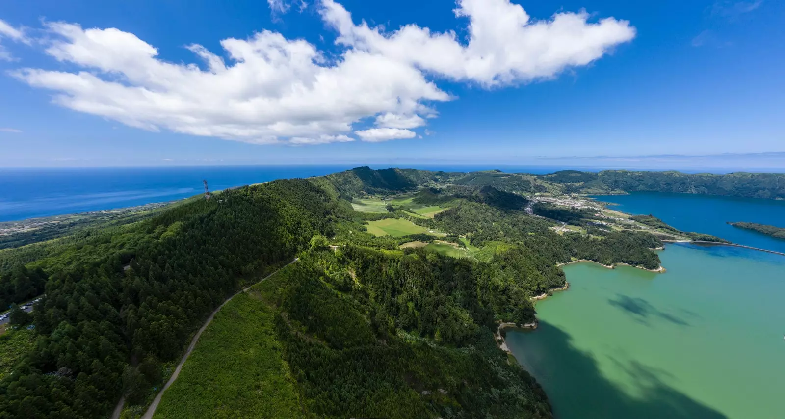 Vista aérea de San Miguel Açores