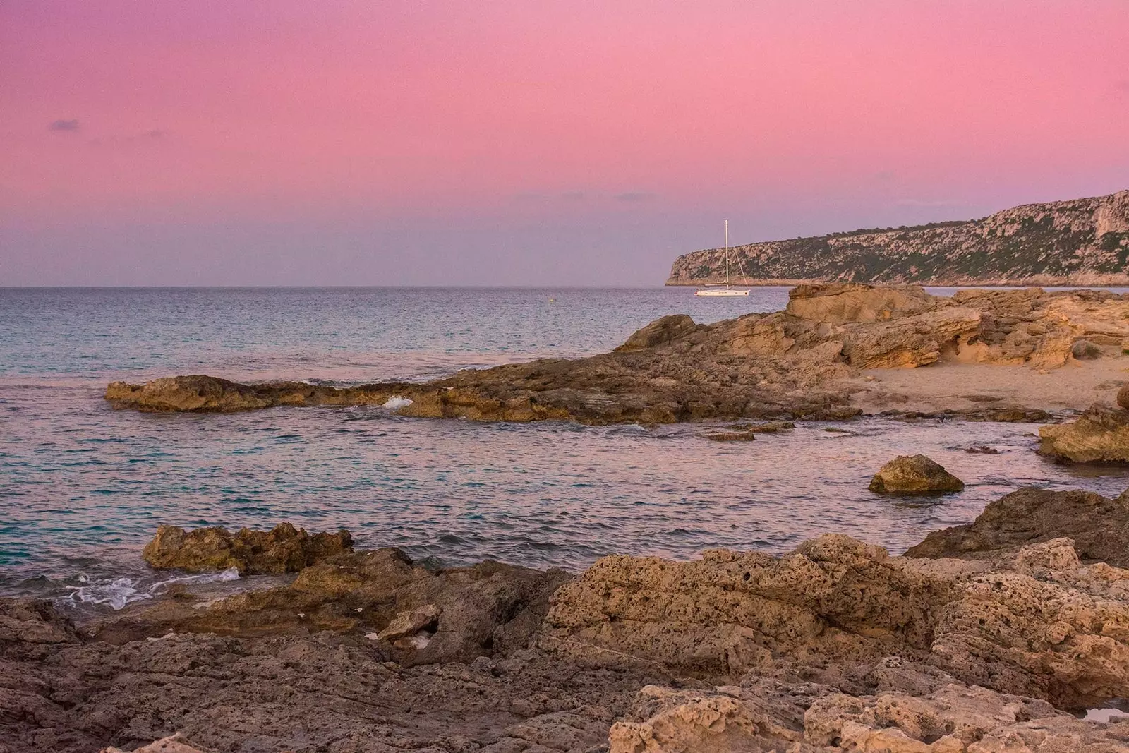 The sunsets of Es Caló are a spectacle