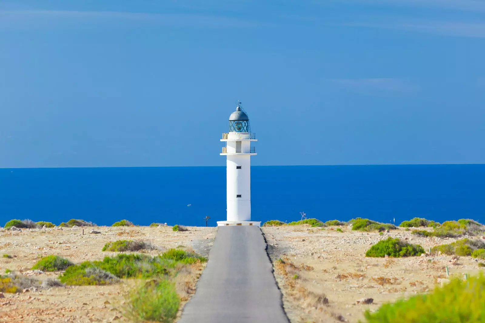 En route through Formentera 37 kilometers of road and no traffic lights