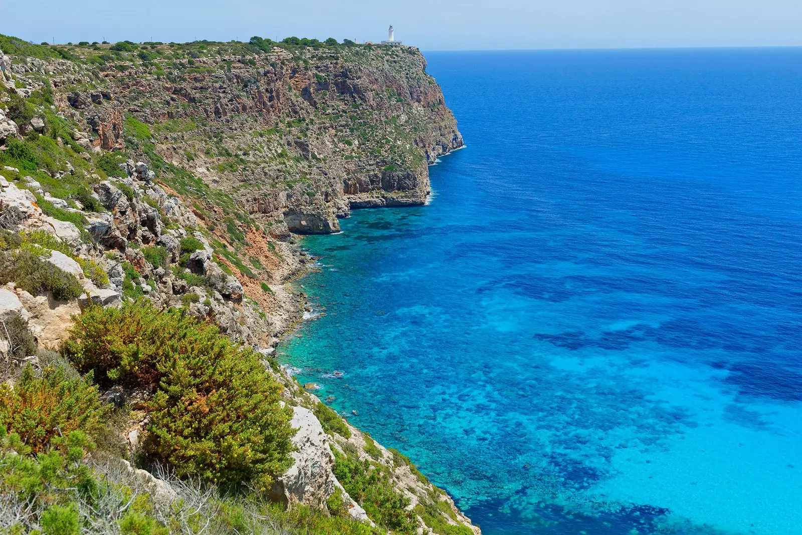 Καθ'οδόν μέσω Formentera 37 χιλιόμετρα δρόμου και χωρίς φανάρια