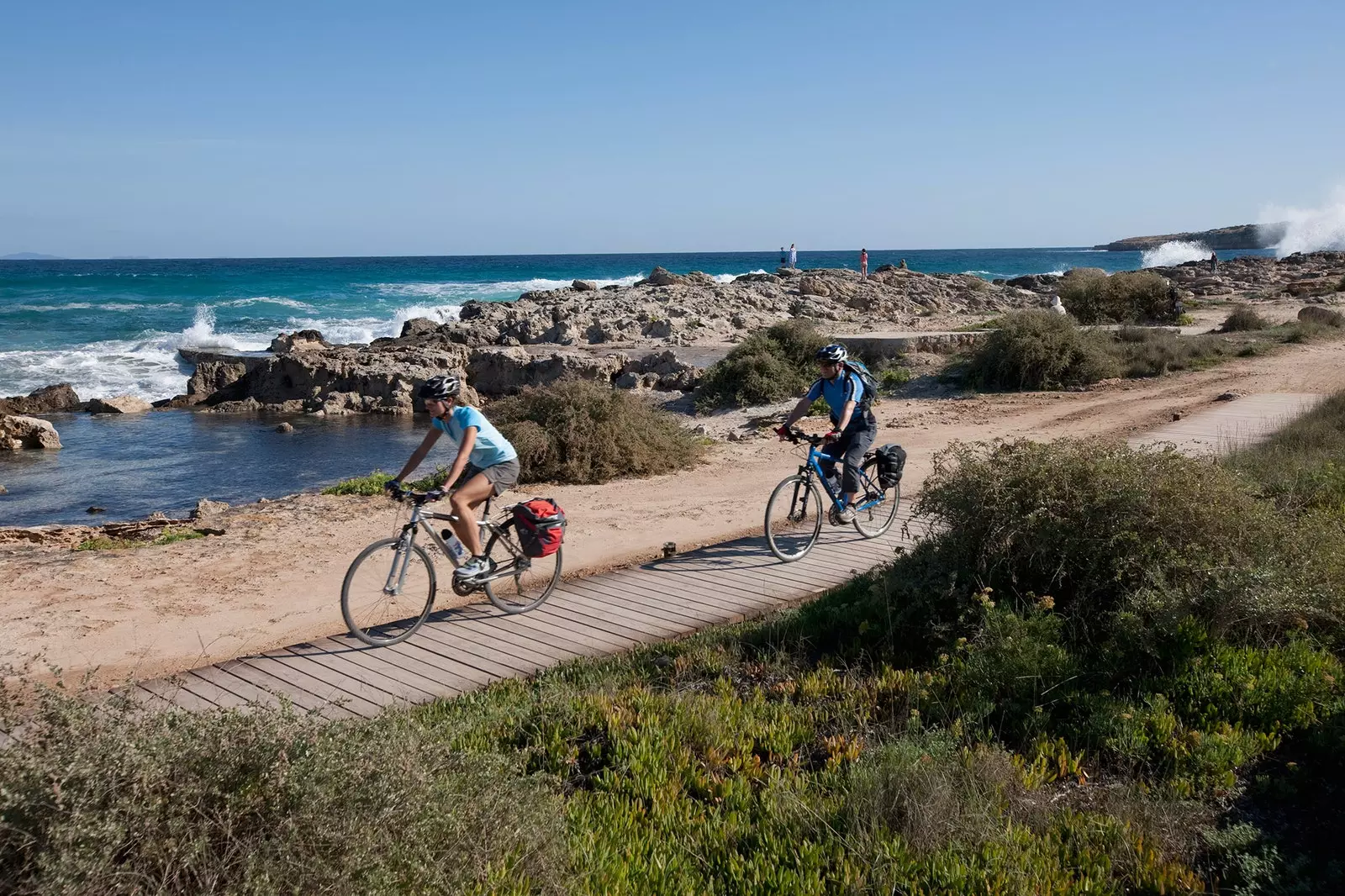 Formentera'dan geçerken 37 kilometrelik yol ve trafik ışığı yok