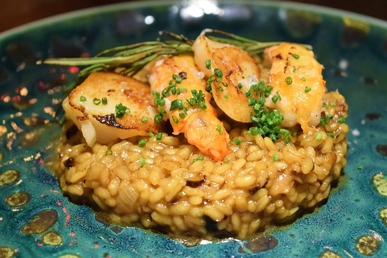 Risotto với sò điệp