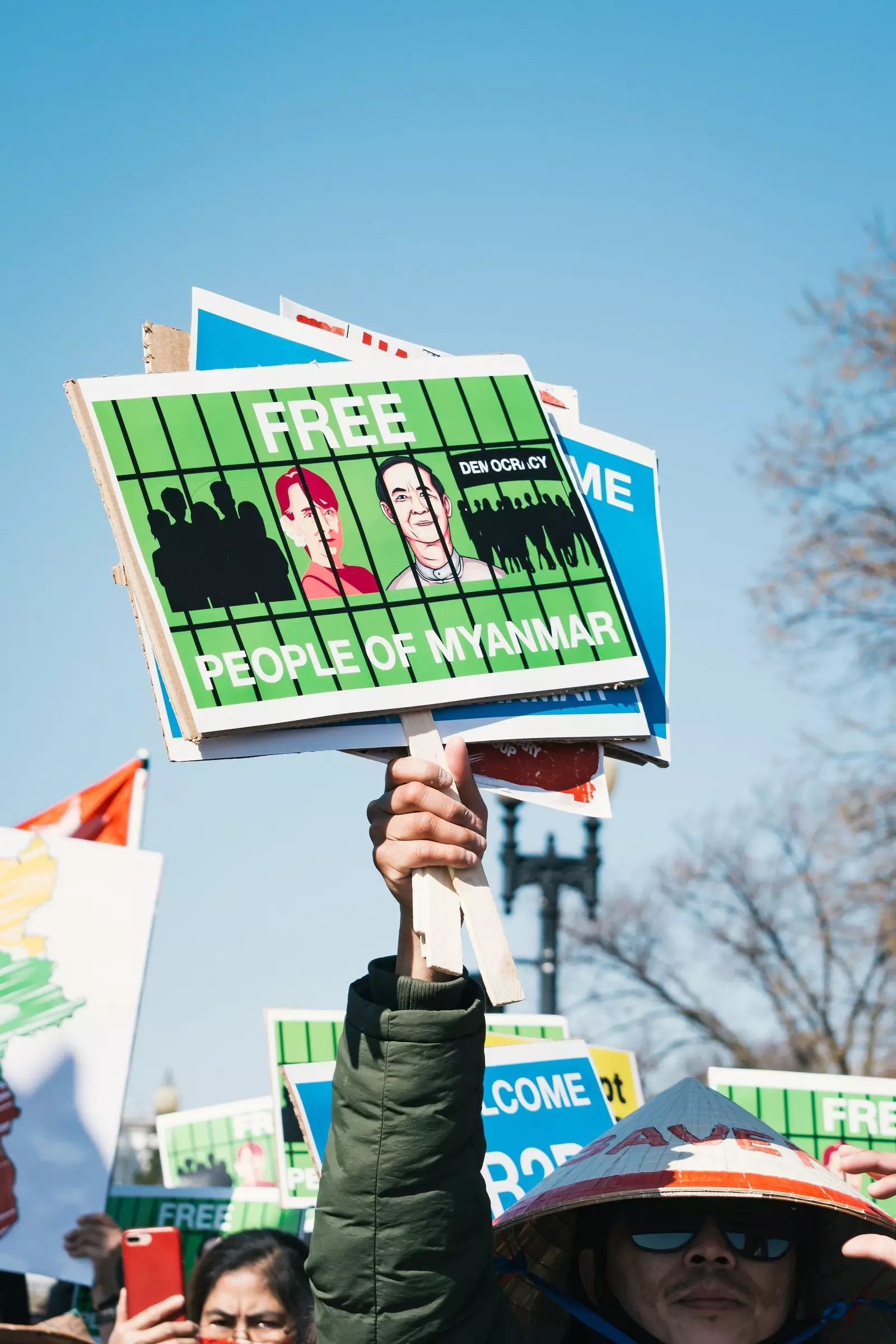 Protest in front of the White House