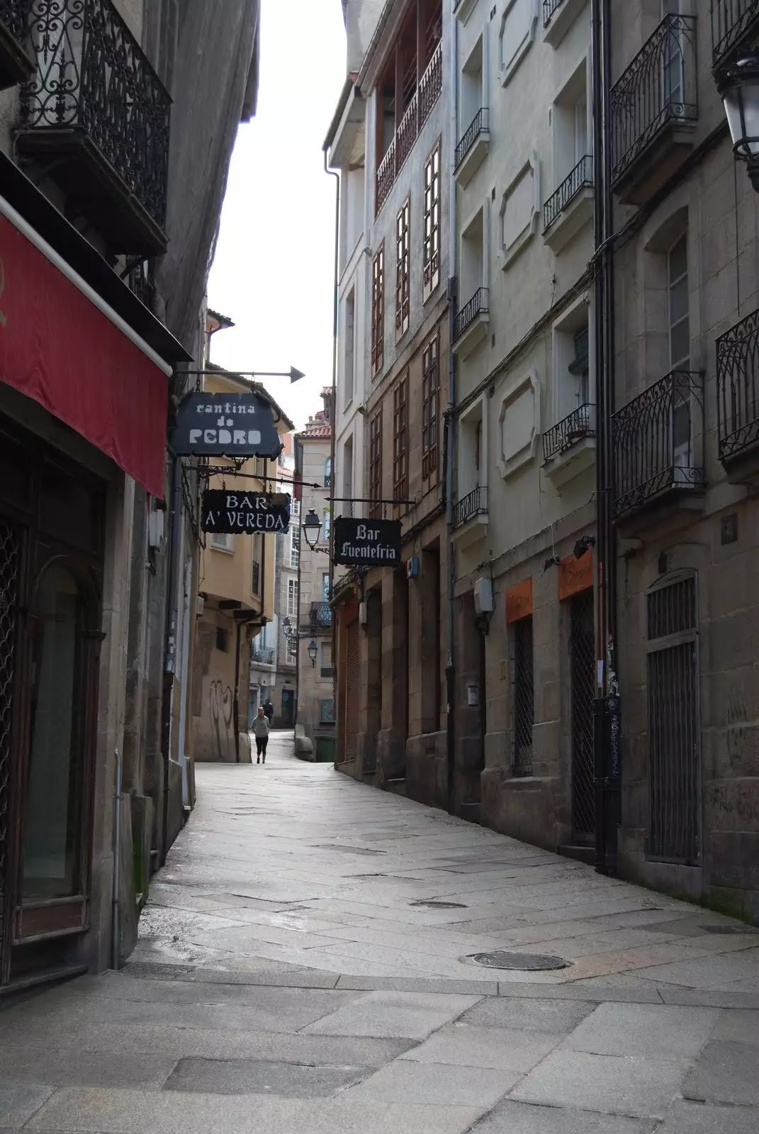 Ourense'deki Los Vinos sokakları