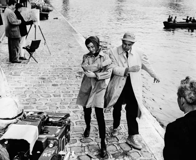 Audrey Hepburn, Stanley Donen'in 'Funny Face' filmini çekiyor