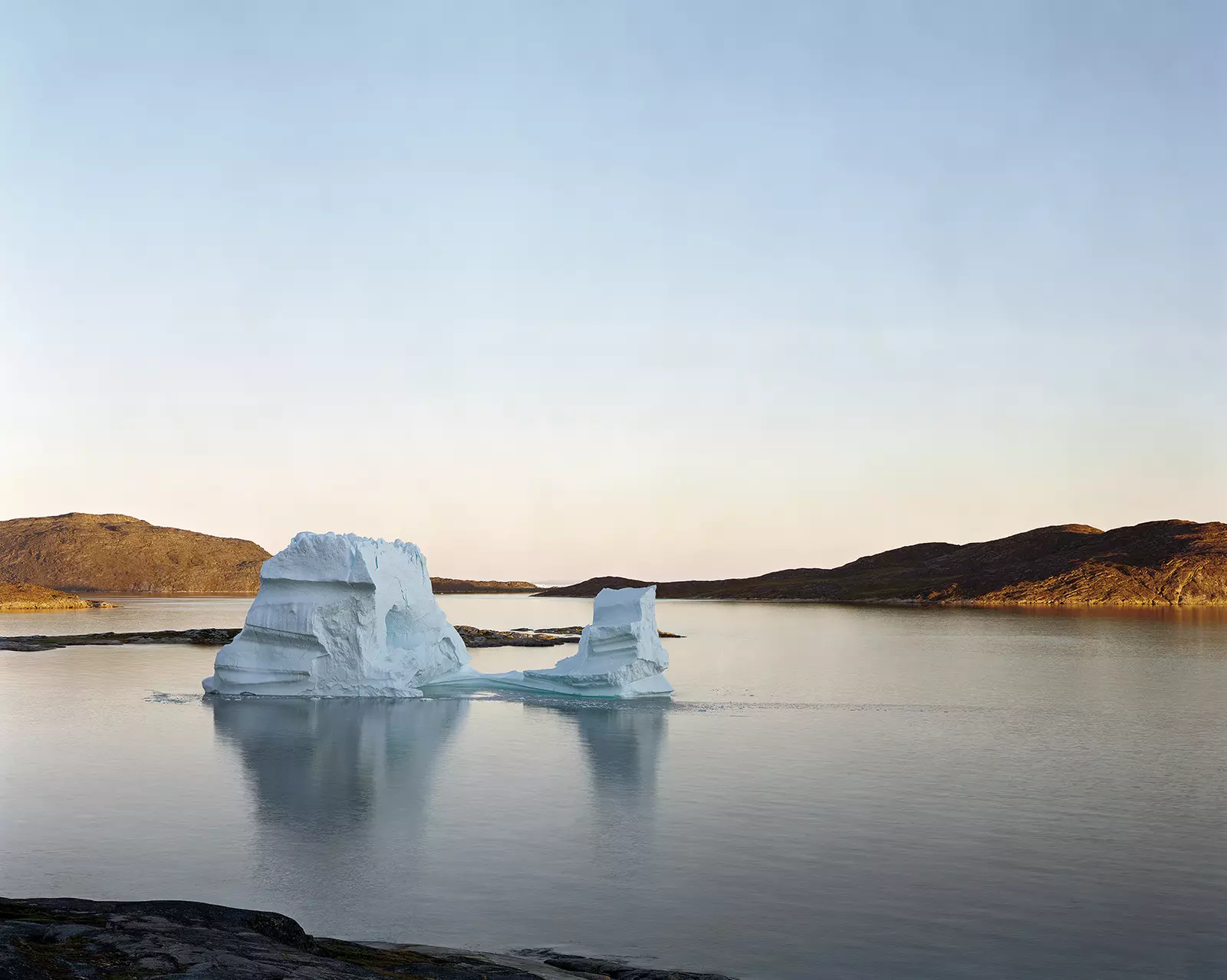 Icebergs fi Greenland.