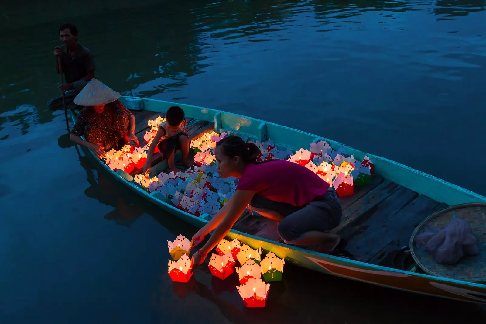 Lampioanele fac parte din viața de zi cu zi în Hoi An