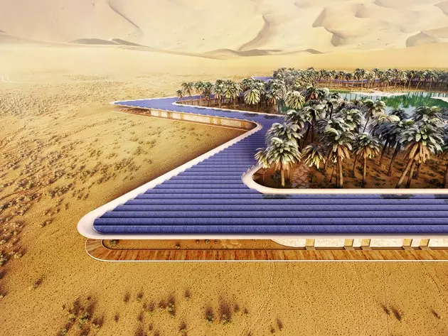 They build an ecological luxury hotel in the middle of the desert