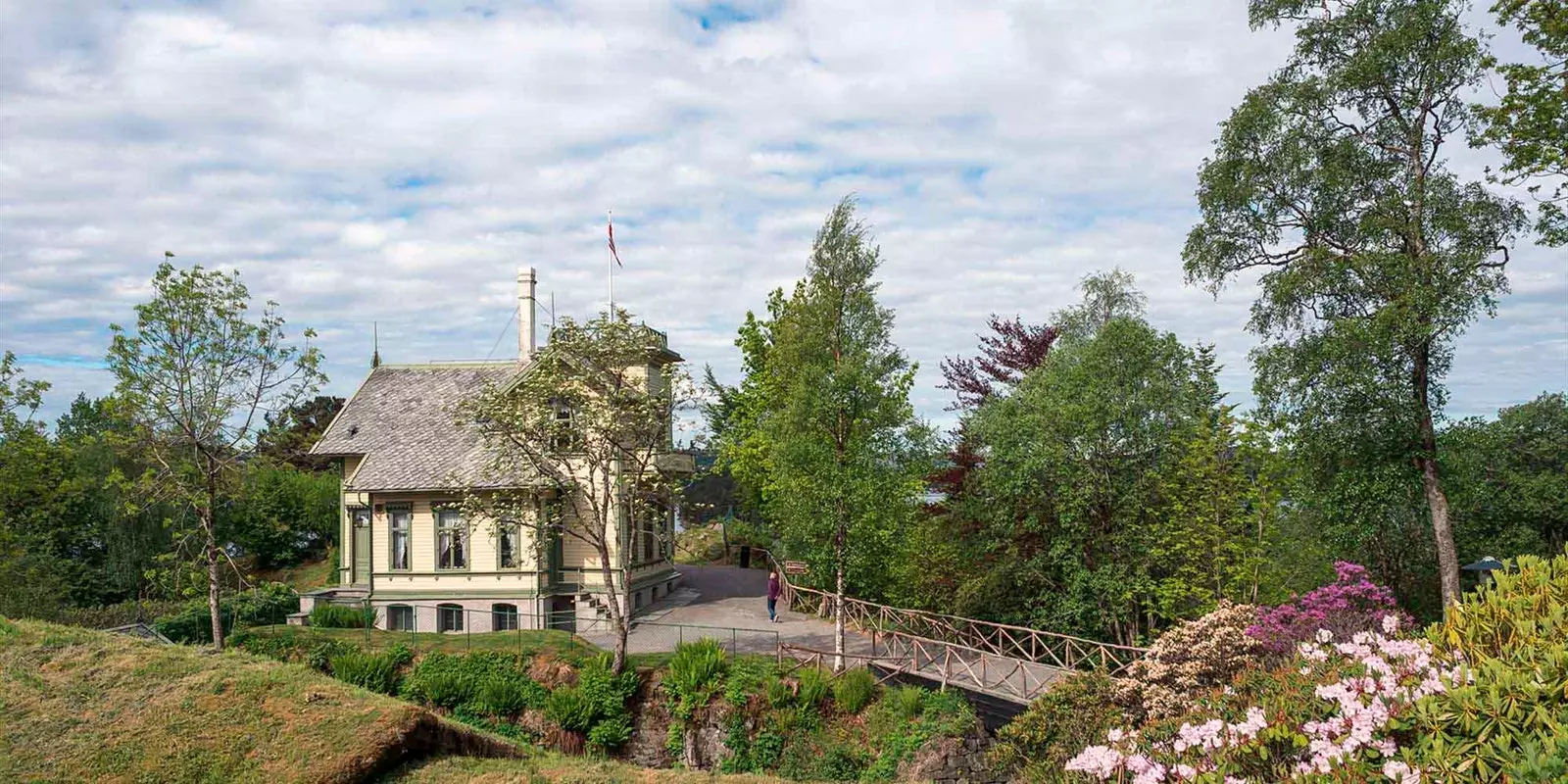 Het huis van Edvardg Grieg in Troldhaugen