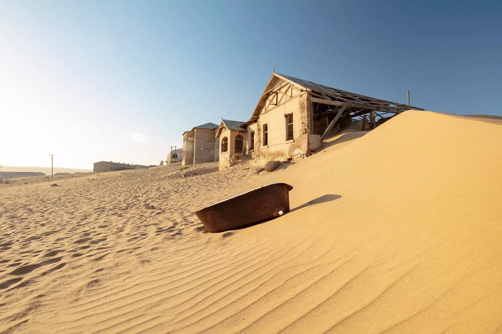 Casas abandonadas em Kolmanskop