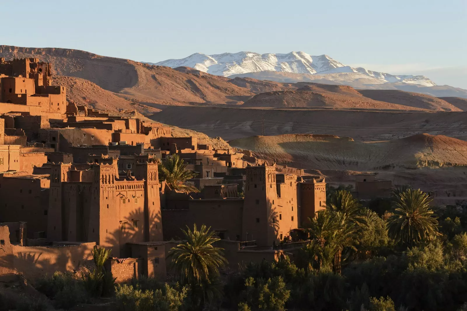 Kasbah av Aït Ben Haddou et marokkansk filmsett.