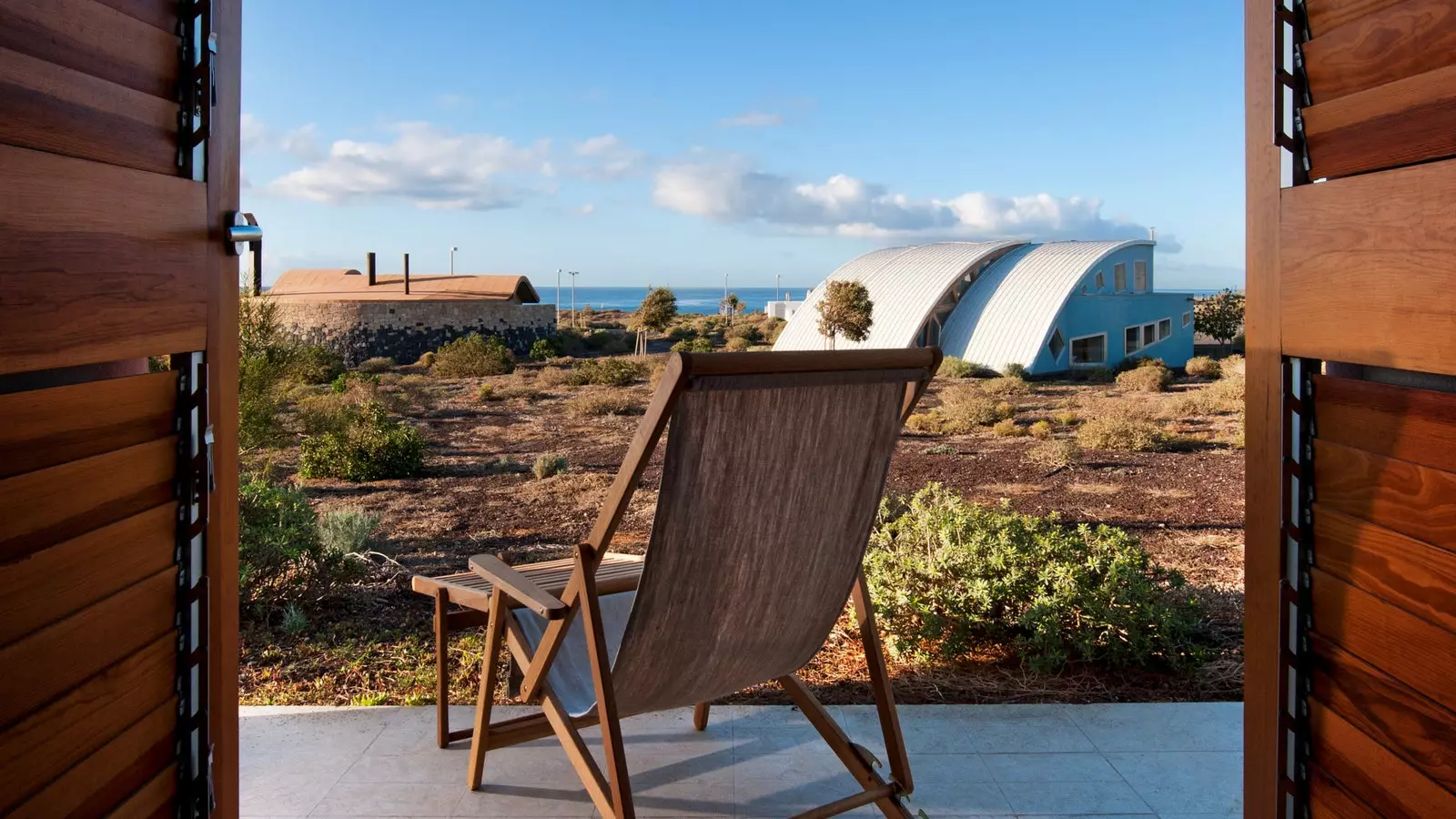 Vistas de uma das diferentes casas bioclimáticas Iter em Tenerife.