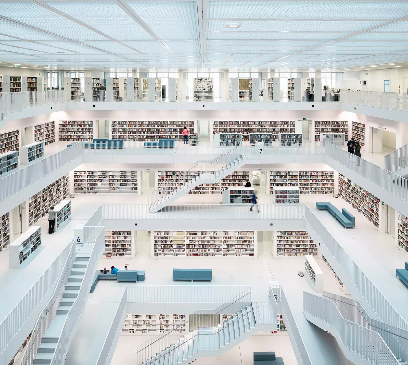 Bibliothèque publique de Stuttgart.