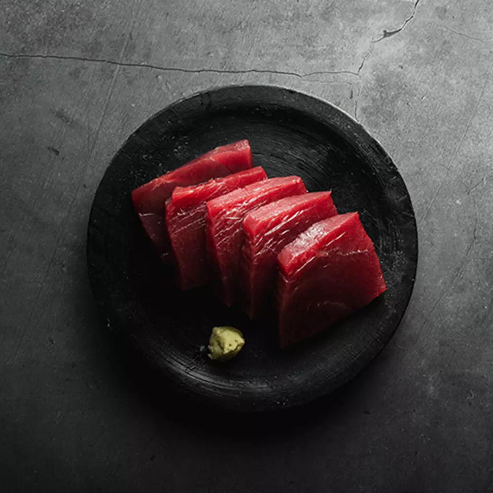 Raudonojo tuno sashimi „Red Project Sushi“.