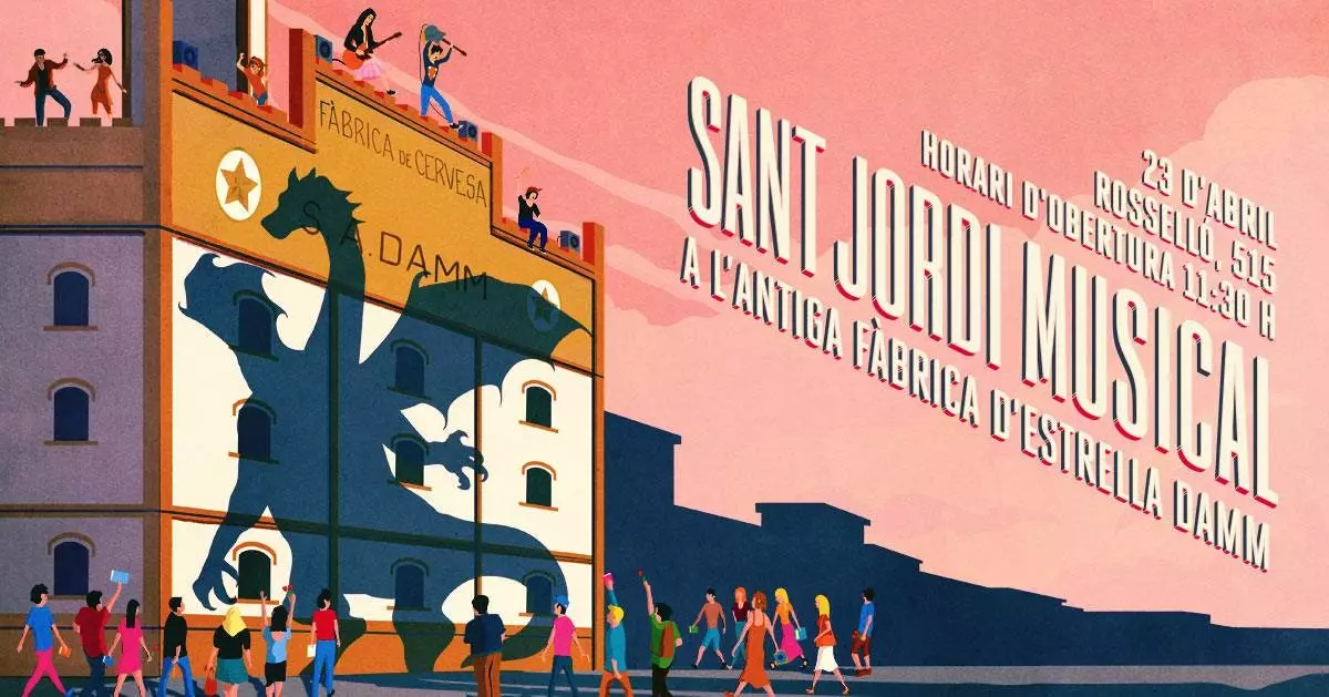 Sant Jordi Musical will be held in the old Estrella Damm brewery.