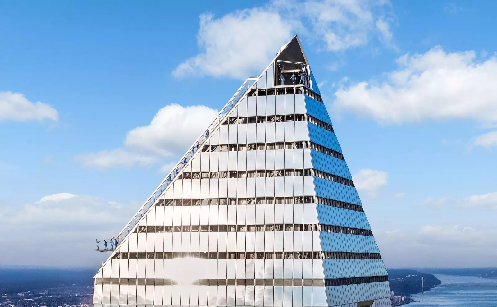 City Climb at the Edge viewpoint do edifício Hudson Yards New York.